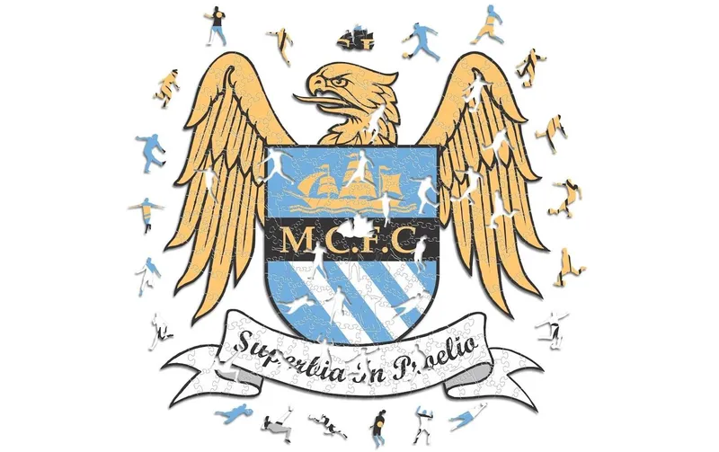 Iconic Puzzle Man City FC – Retro Logo