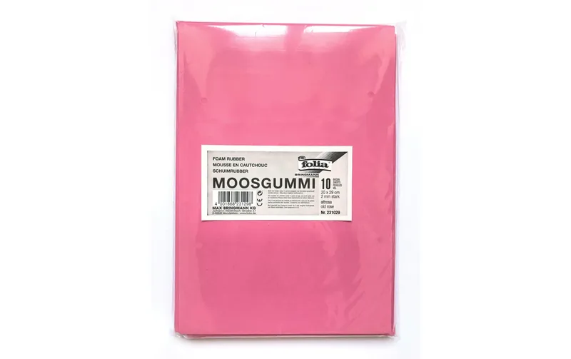Folia Moosgummi-Set 10 pieces, Rosa