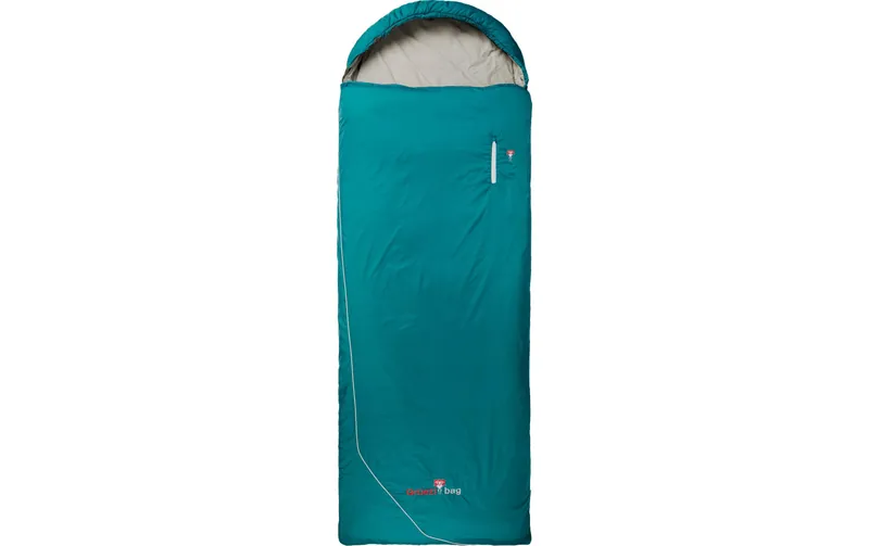 Grüezi Bag Schlafsack Wolle Camp Comfort 4 °C R 185 cm, Türkis