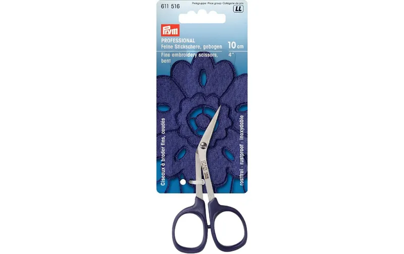 Prym Stickschere Professional 10 cm, gebogen