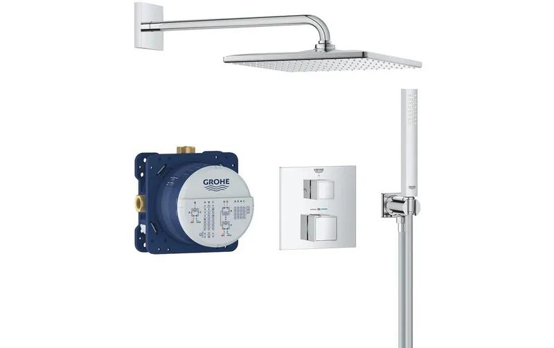 GROHE Precision Cube Unterputz, mit Thermostatarmatur, Chrom