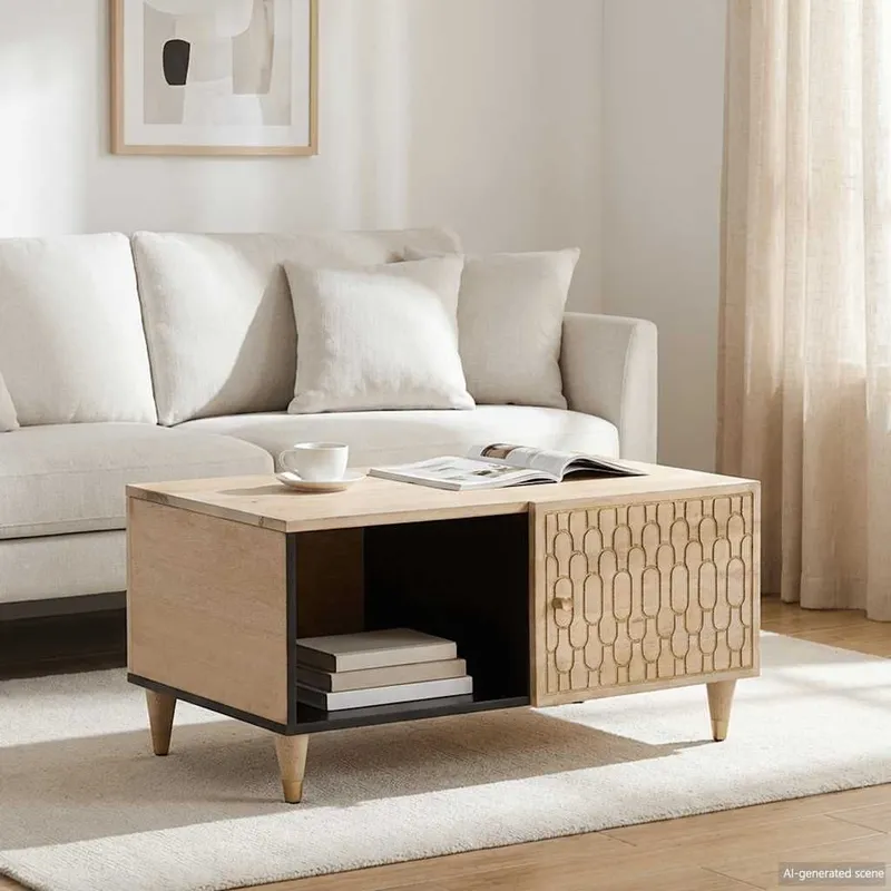 Couchtisch 80x50x40 cm Massivholz Mango