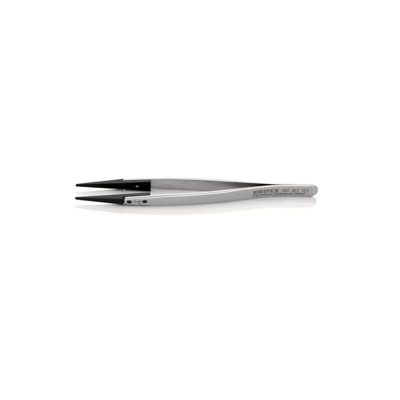 Knipex Pinzette mit Wechselspitzen, ESD, Gerade 130 mm