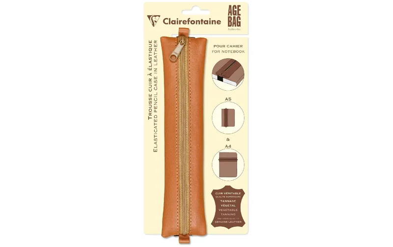 Clairefontaine Etui AgeBag Leder Beige