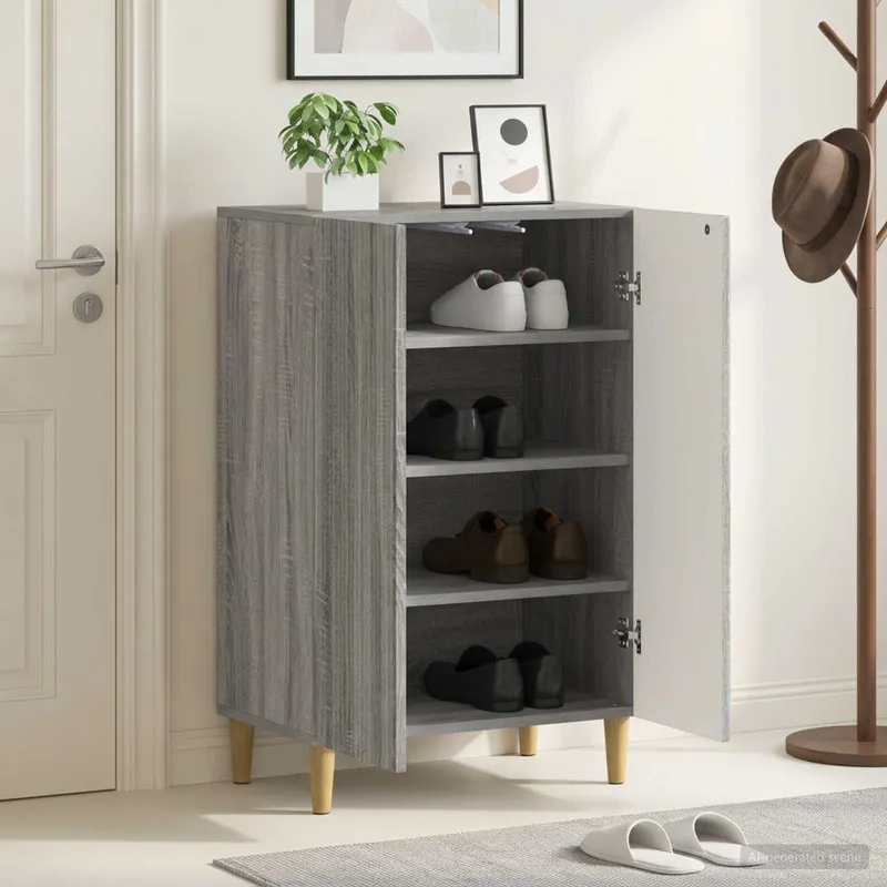Cabinet à chaussures ARNHEM 59,5 x 39,5 x 90 cm Sonoma gris