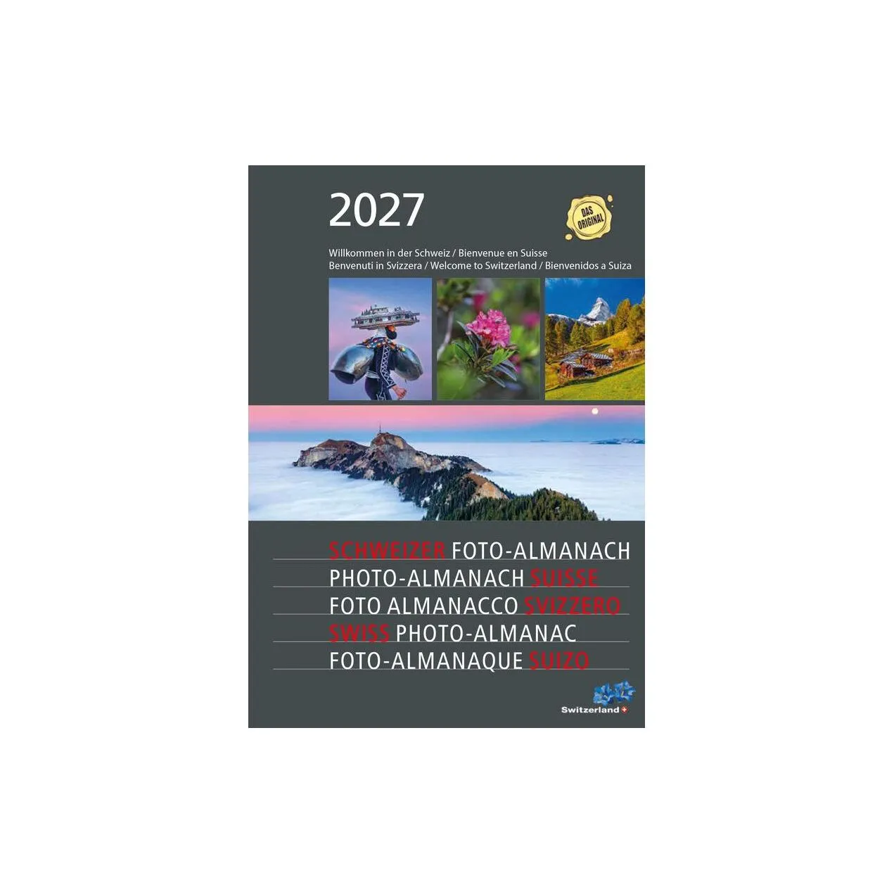 Calendaria Schweizer Foto-Almanach Geschäftsagenda, A5, 2027