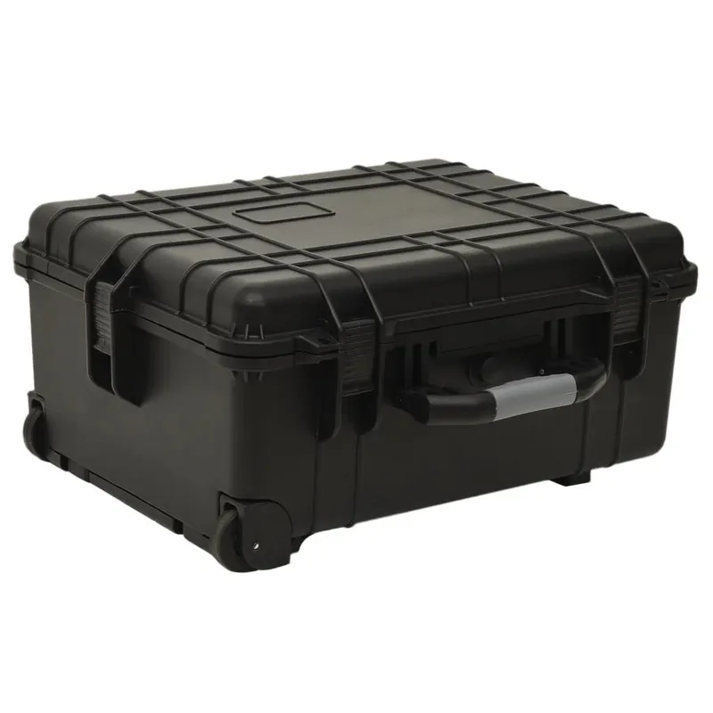 Flugkoffer mit Rollen nero 58x45x27 cm PP
