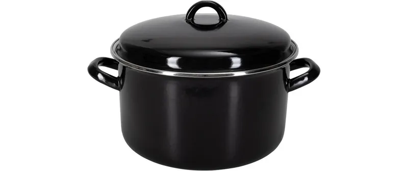 Nouvel Kochtopf Moules, Ø 24 cm, Emaille, noir