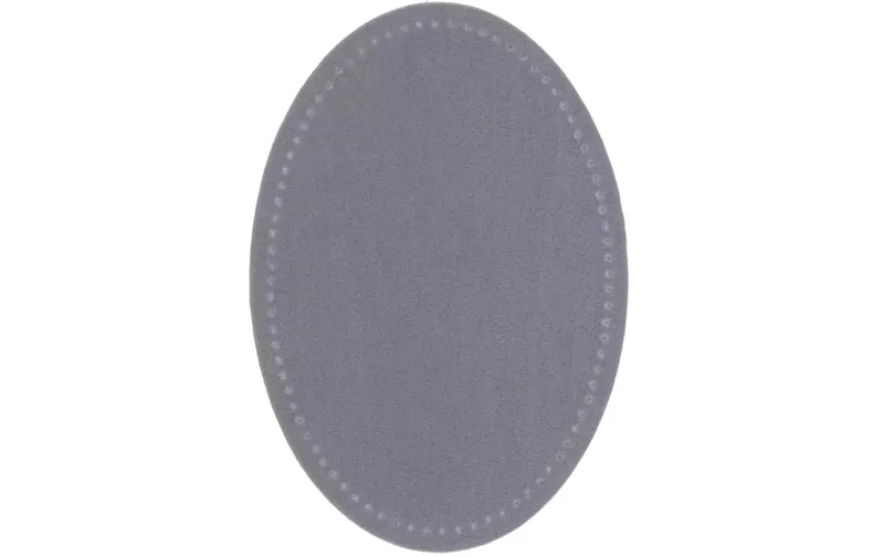 Prym Applikation 9.5 x 14.5 cm Lederimitat, Hellgrau, 2 Stück