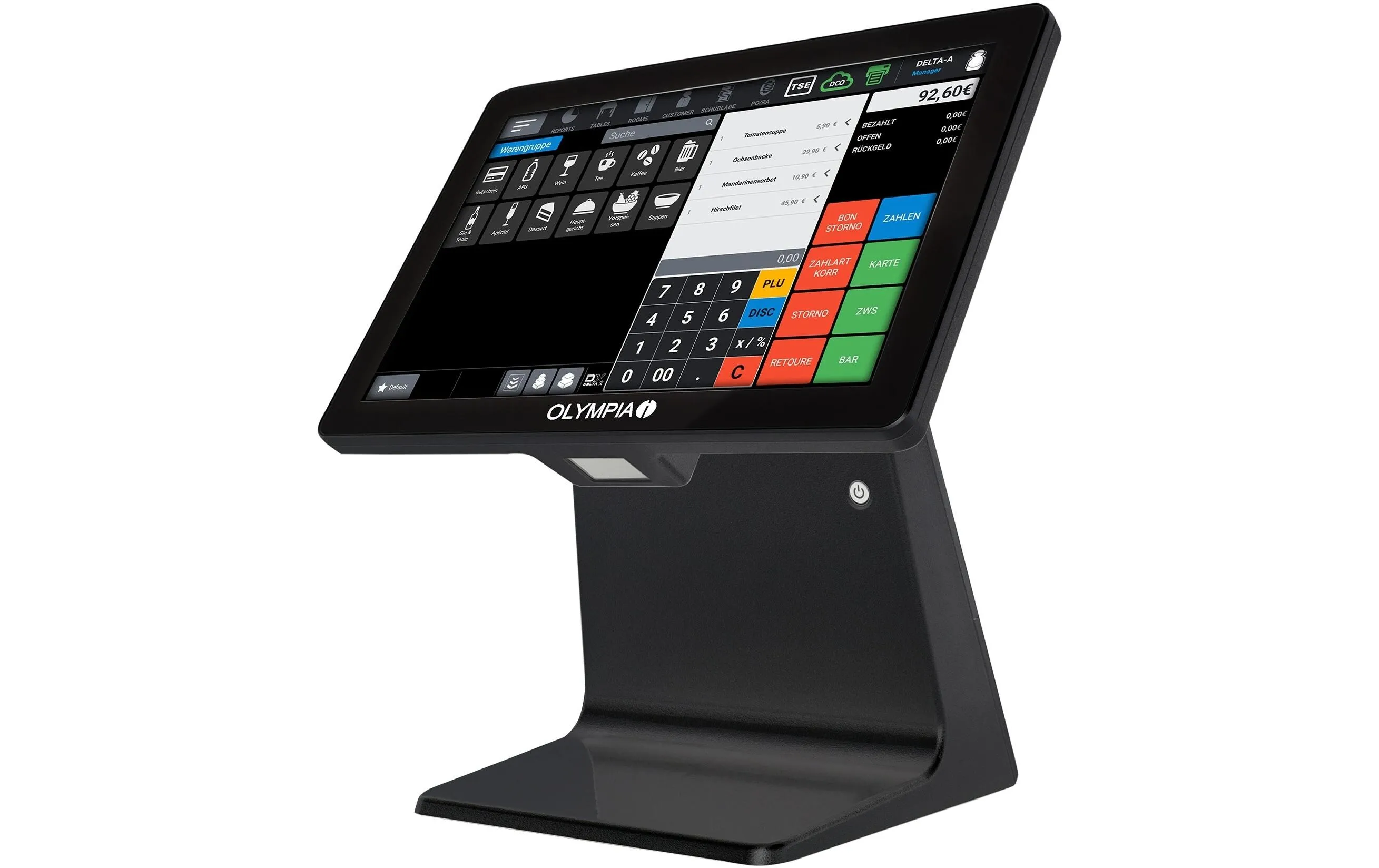 Olympia Registrierkasse TS10 Schwarz