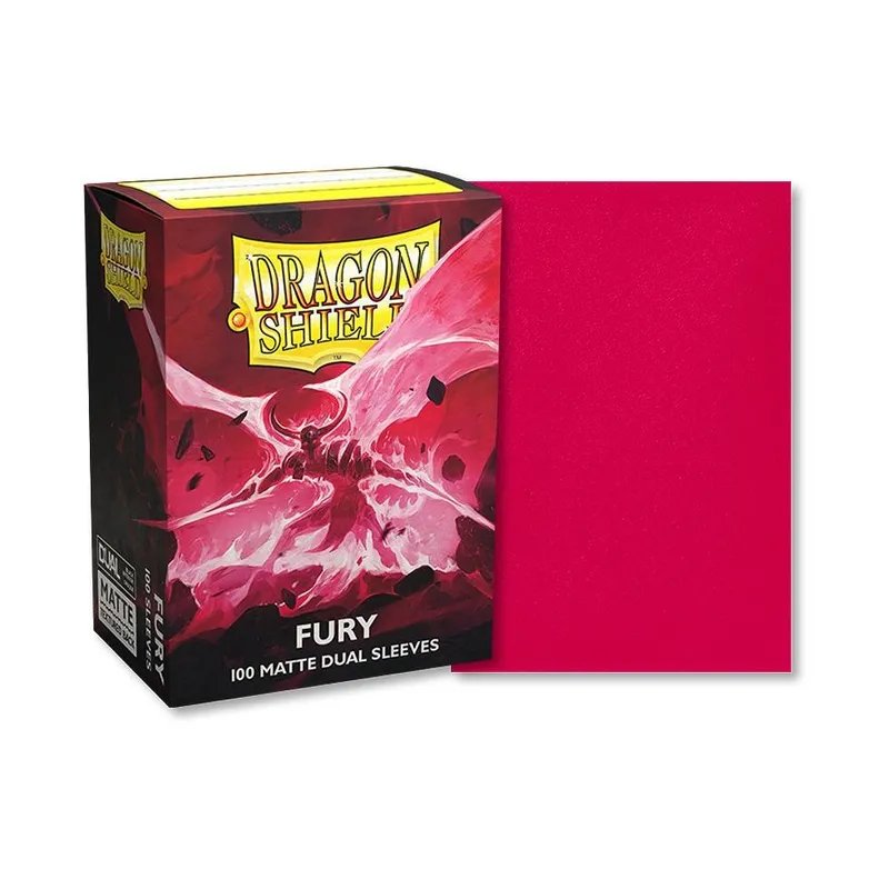 Dragon Shield Kartenhülle Dual Matte: Fury Standardgrösse Pink 100