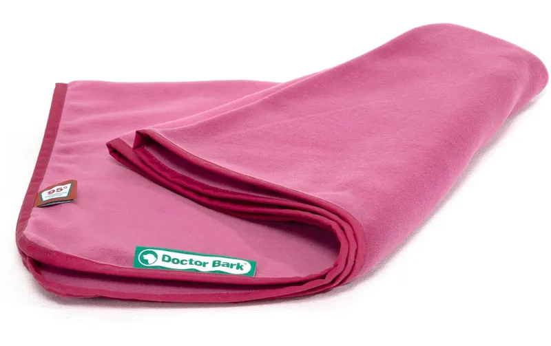 Doctor Bark Hunde-Decke Fleece M Hot pink, 100 cm x 70 cm