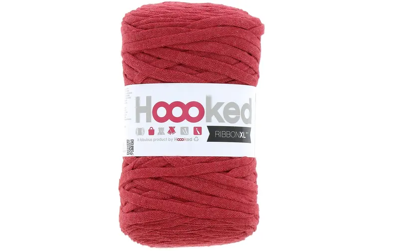Hoooked Wolle Ribbon XL 250 g, rosso