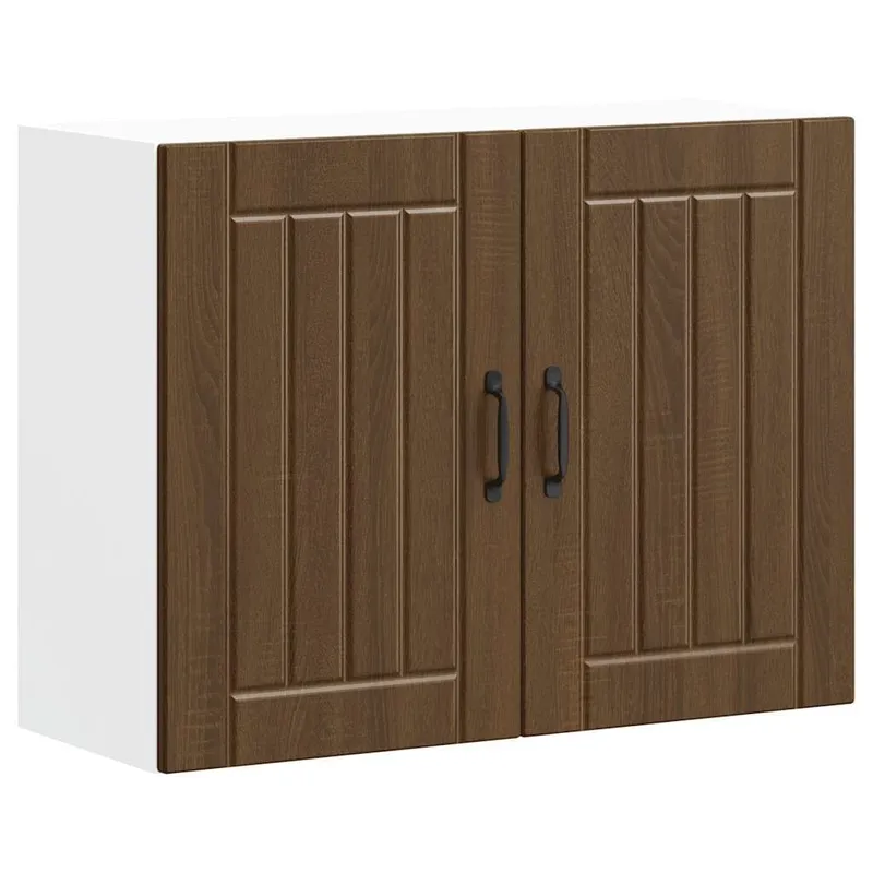 Küchen-Hängeschrank Lucca Braun Eichen-Optik Holzwerkstoff