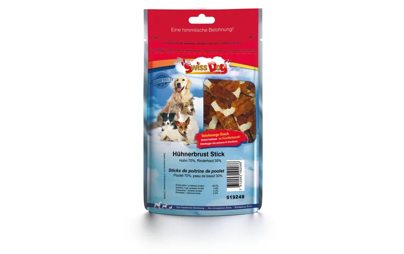 SwissDog Kausnack XXL Hühnerbrust Stick 1100 g