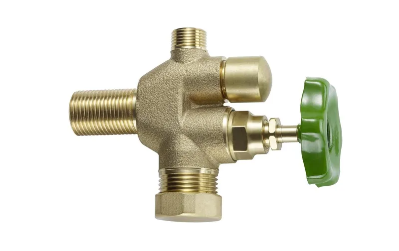 Laufen SIDUO Doppelventil Messing blank o. Klemmverschr