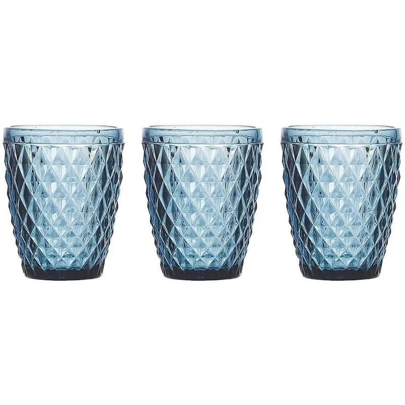 Tognana Tognana Trinkgläser Diamond 260 ml, 3 pieces, blue
