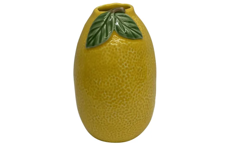 Dameco Vase Lemon 16.5 cm, yellow