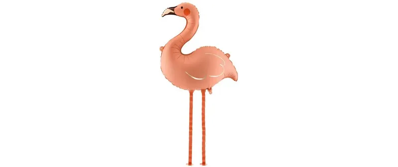 Partydeco Folienballon Flamingo Koralle