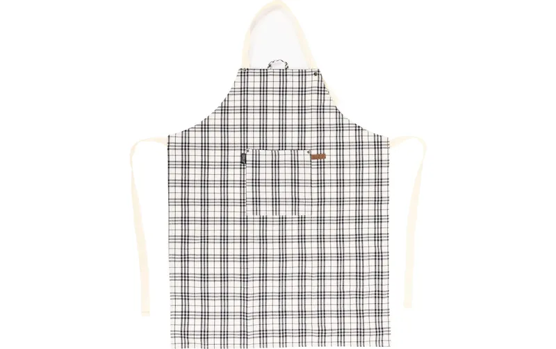 Tiseco Kochschürze Sherlock Checker noir/blanc