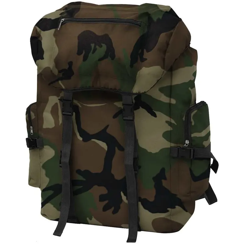 Sac à dos en style d'armée 65 L Camouflage