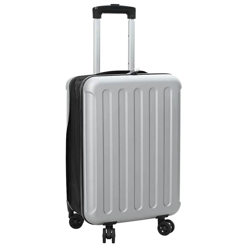 Valise avec verrouillage Argent 34 x 23 x 55.5 cm Plastic ABS