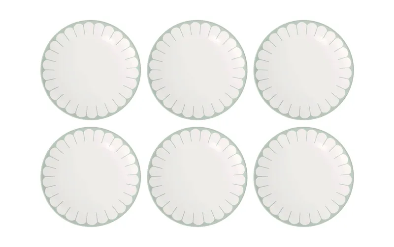 Villeroy & Boch Speiseteller Fleur 6 pieces, green