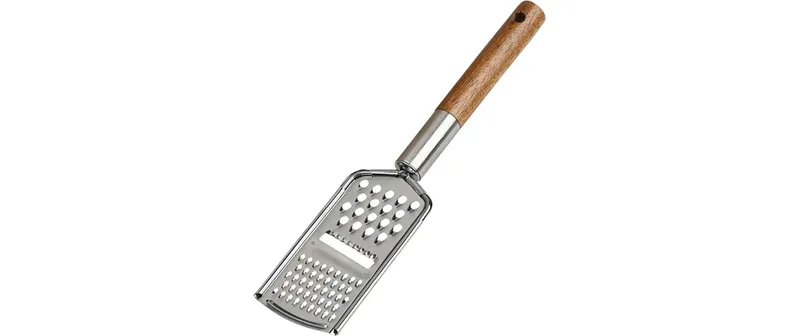 Kesper Grattugia e affettatrice per formaggio 3 in 1 Acero Inox Madera Bronzo Metallo