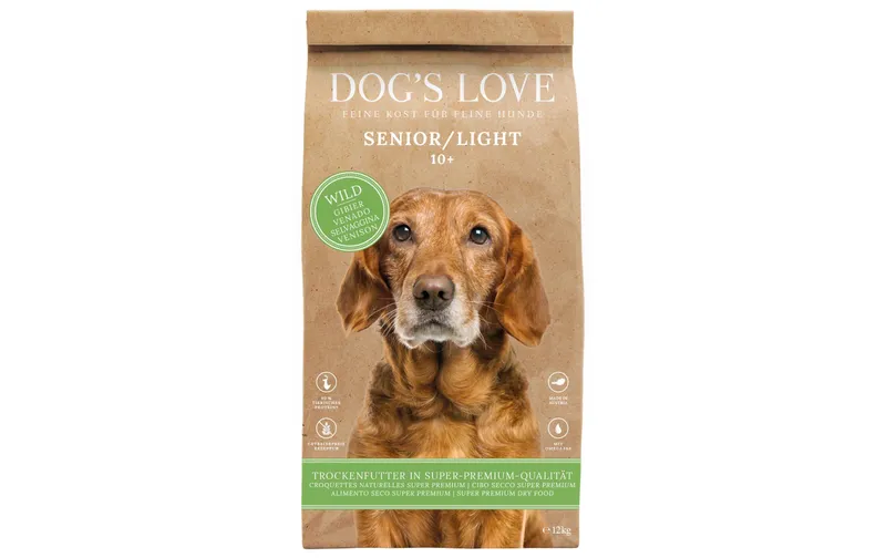 Dog's Love Trockenfutter Senior Light Wild, 12 kg