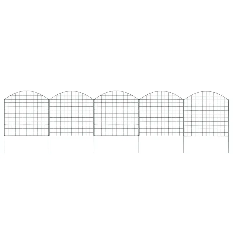 Gartenzaun Set Konvex 77,5x78,5 cm Grün