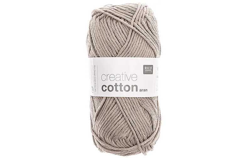 Rico Design Wolle Creative Cotton Aran 50 g gris