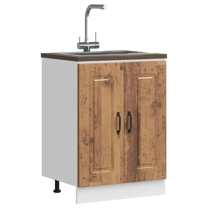 Spülenunterschrank Kalmar Altholz-Optik 60x46x81,5 cm