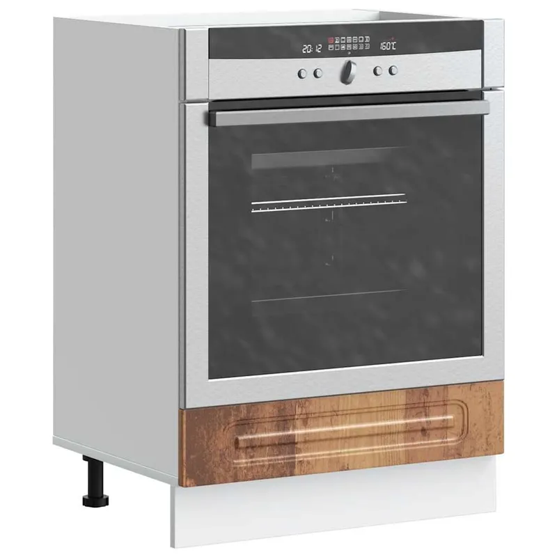 Herdumbauschrank Kalmar Altholz-Optik derivato del legno