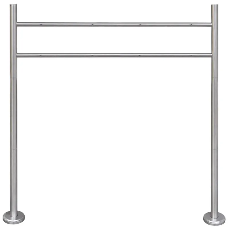 acciaio inox-Ständer per doppelten Briefkasten