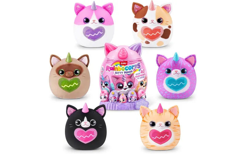 Zuru Kuscheltier Rainbocorns Eggzania Kitty Mania assortiert
