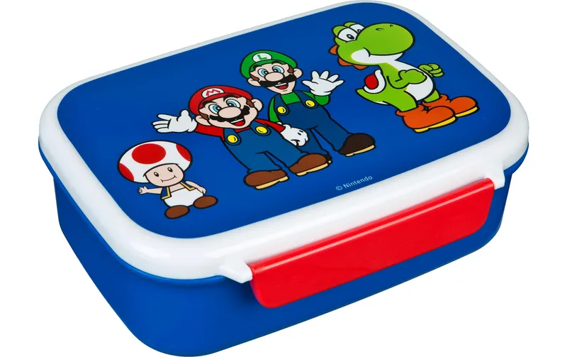 Scooli Lunchbox Super Mario Dunkelblau/white