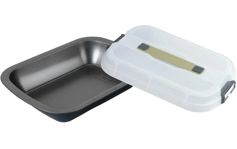 Zenker Auflaufform Eckig, transparent/noir