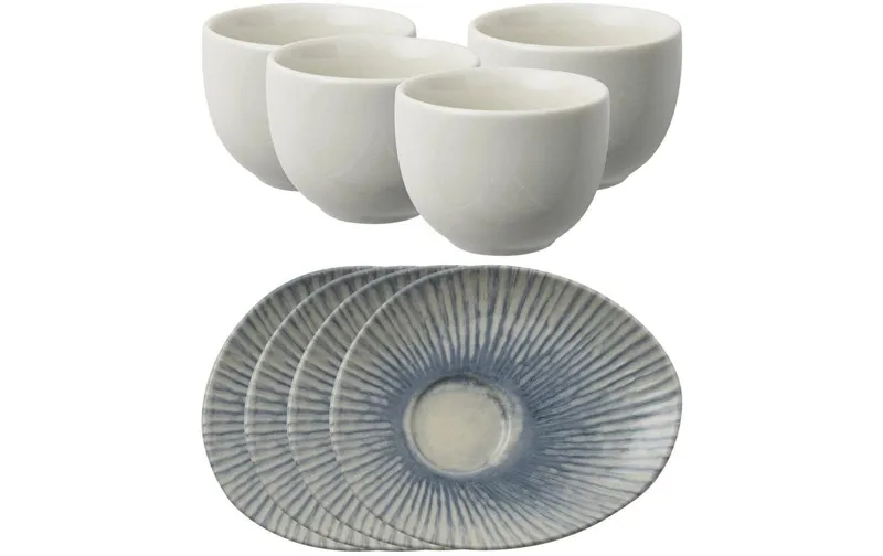 Arthur Krupp Kaffee-Service Sunlight Blue 4 pezzi,blu