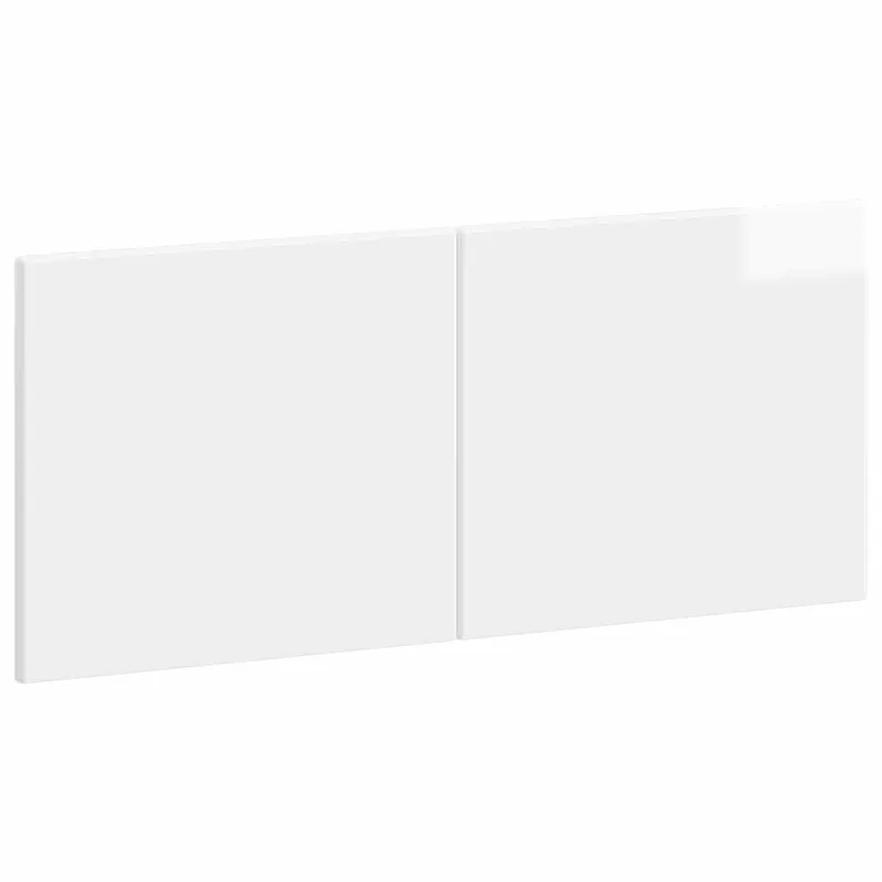 Tête de lit murale BREDA Blanc brillant Bois d'ingénierie