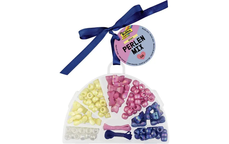 Folia Perlen Mix BOWS, 110 Teile multicolore