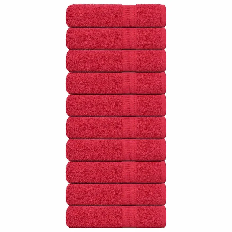 Serviettes de douche FROGN 10 pcs rouge 70x140 cm 360 g/m²