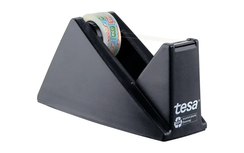 tesa Easy Cut Economy Tischabroller 15 mm x 10 m, black