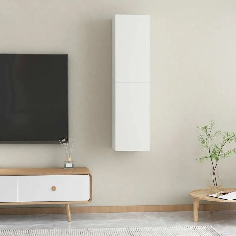 TV-Schränke 2 Stk. bianco 30,5x30x60 cm derivato del legno