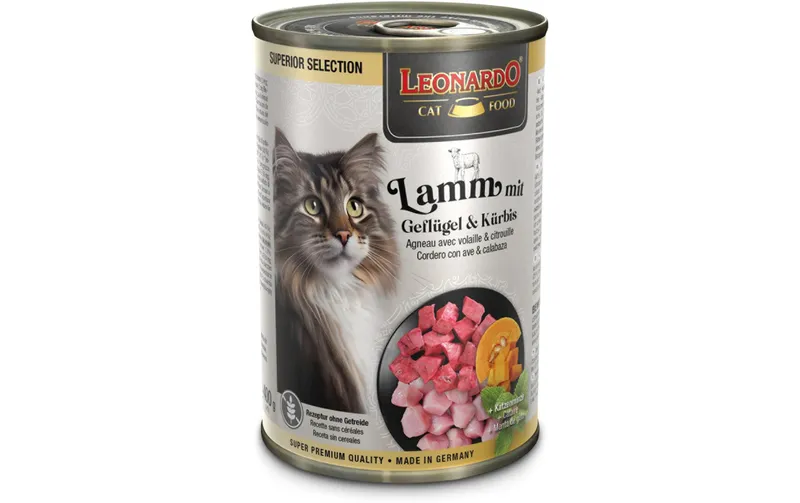 Leonardo Cat Food Nassfutter Superior Selection Lamm, 400 g