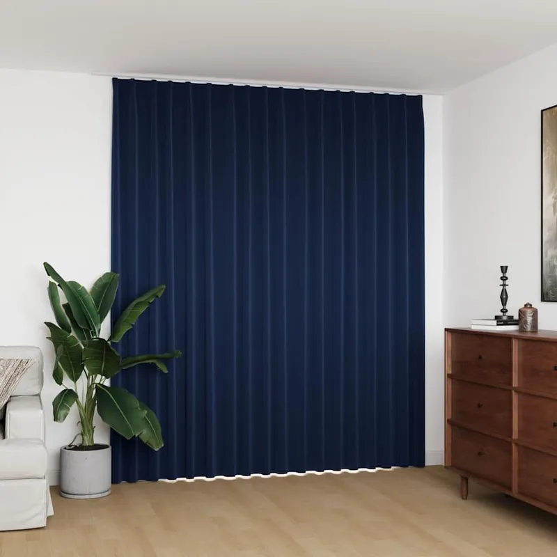 Verdunkelungsvorhang mit Haken blu 290 x 245 cm