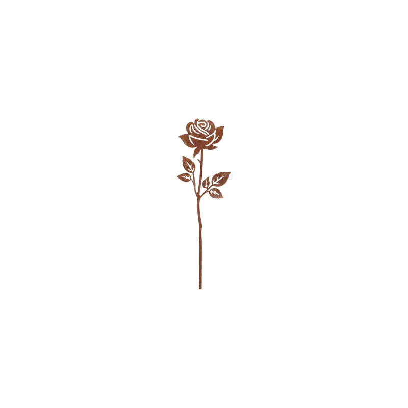 Esschert Design Dekofigur Rose Rost-Optik Stahl 37 cm