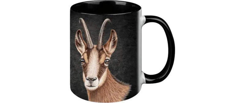 creanorm Tasse Gams Black Edition 330 ml, 1 pièces, noir