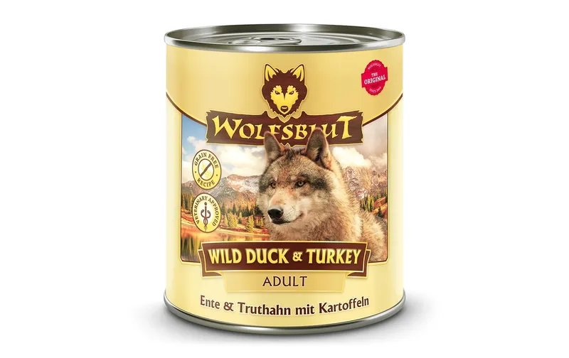 Wolfsblut Nassfutter Dog Wild Duck & Turkey, 800 g