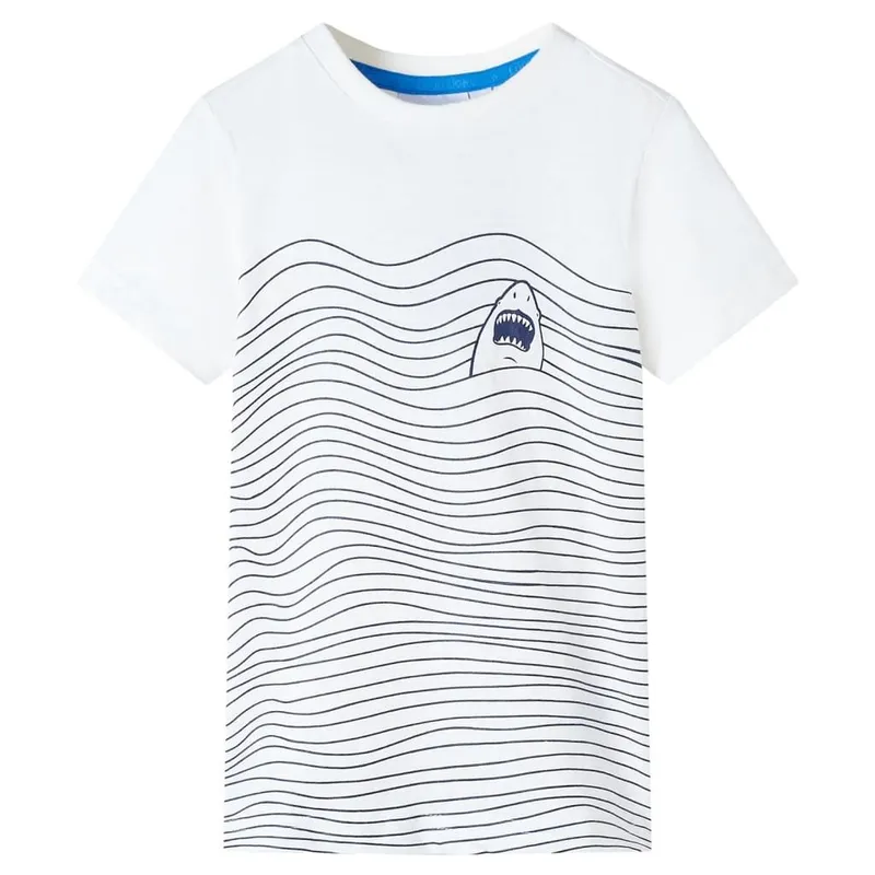 Kinder-T-Shirt Ecru 128