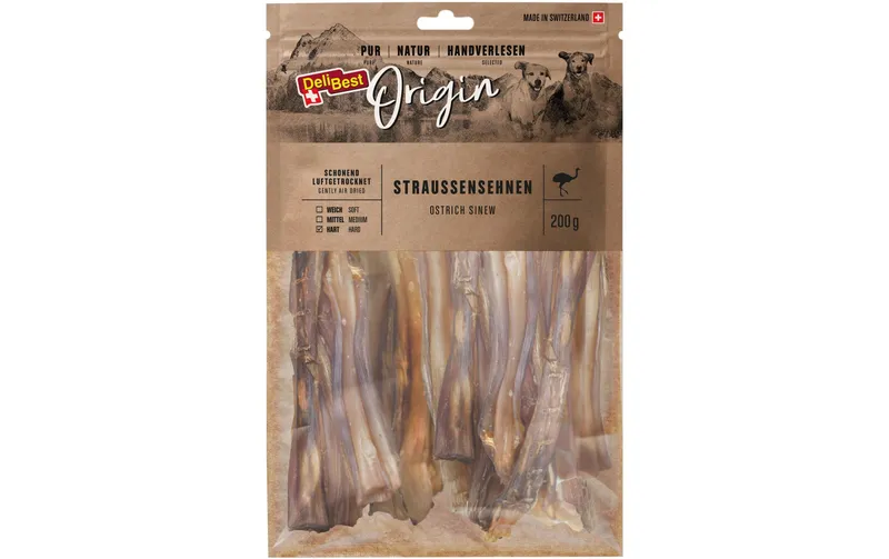 DeliBest Kausnack Origin Straussensehnen klein 200 g